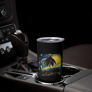 Mothman Tumbler Cup Starry Night Van Gogh Cryptid Lover TS10 Print Your Wear