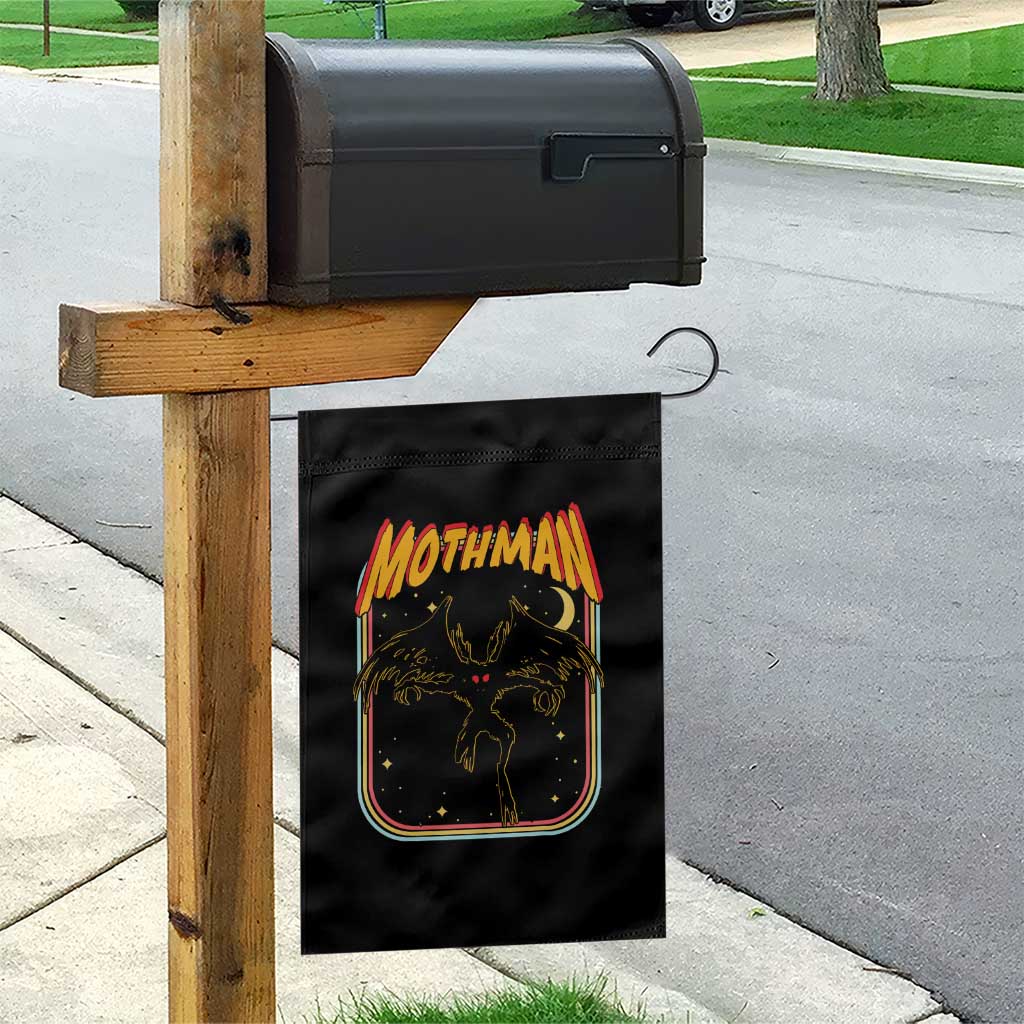 Retro Mothman Garden Flag Vintage Comicbook Style Cryptid Lore Cryptozoology TS10 Print Your Wear