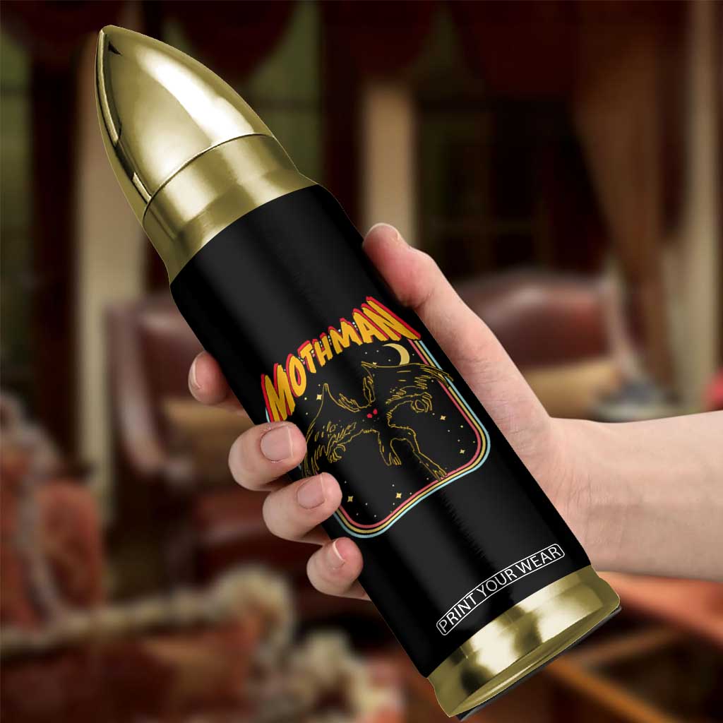 Retro Mothman Bullet Tumbler Vintage Comicbook Style Cryptid Lore Cryptozoology TS10 Print Your Wear