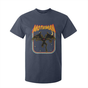 Retro Mothman T Shirt For Kid Vintage Comicbook Style Cryptid Lore Cryptozoology TS10 Navy Print Your Wear
