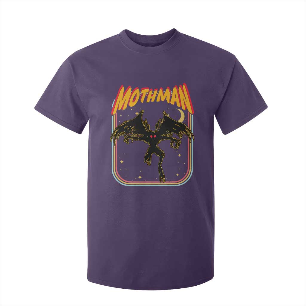 Retro Mothman T Shirt For Kid Vintage Comicbook Style Cryptid Lore Cryptozoology TS10 Purple Print Your Wear