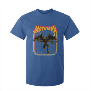 Retro Mothman T Shirt For Kid Vintage Comicbook Style Cryptid Lore Cryptozoology TS10 Royal Blue Print Your Wear