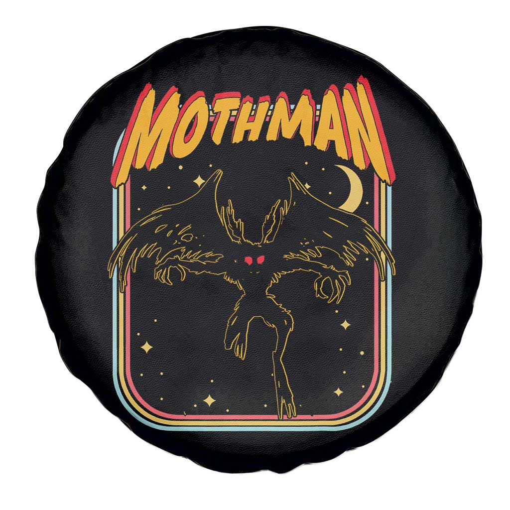 Retro Mothman Spare Tire Cover Vintage Comicbook Style Cryptid Lore Cryptozoology TS10 Print Your Wear