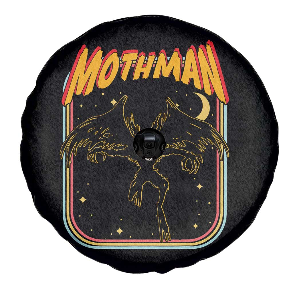 Retro Mothman Spare Tire Cover Vintage Comicbook Style Cryptid Lore Cryptozoology TS10 Print Your Wear