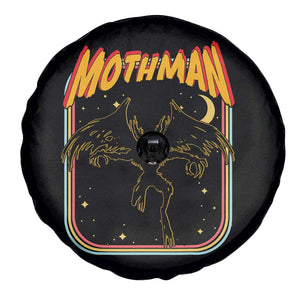 Retro Mothman Spare Tire Cover Vintage Comicbook Style Cryptid Lore Cryptozoology TS10 Print Your Wear