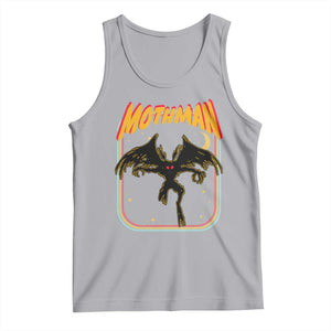 Retro Mothman Tank Top Vintage Comicbook Style Cryptid Lore Cryptozoology TS10 Athletic Heather Print Your Wear