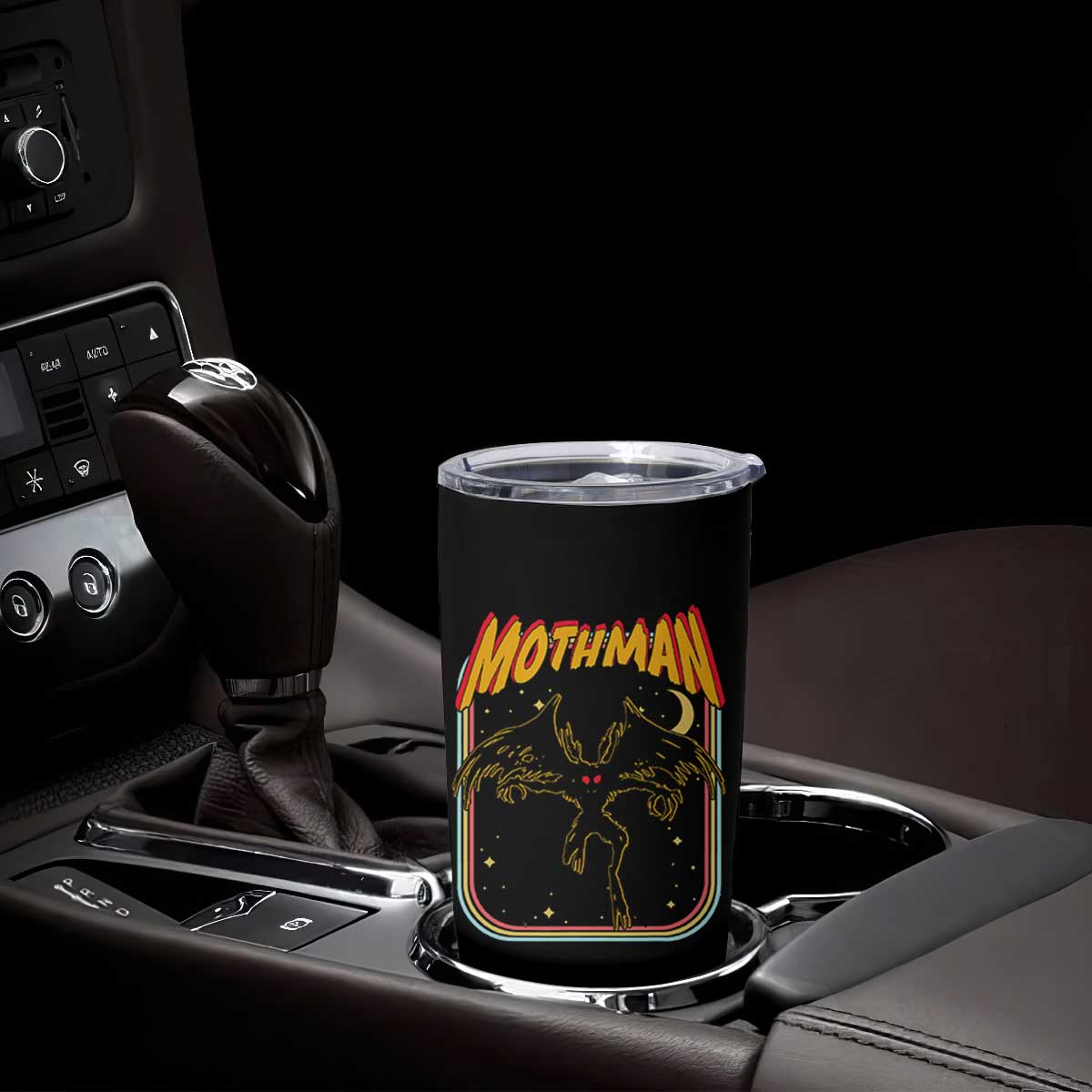 Retro Mothman Tumbler Cup Vintage Comicbook Style Cryptid Lore Cryptozoology TS10 Print Your Wear