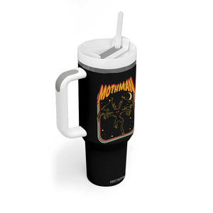 Retro Mothman Tumbler With Handle Vintage Comicbook Style Cryptid Lore Cryptozoology TS10 Print Your Wear