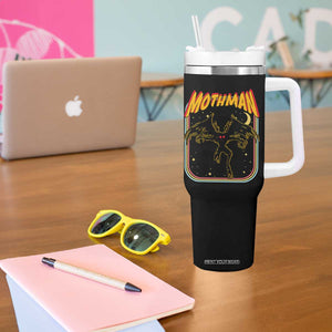 Retro Mothman Tumbler With Handle Vintage Comicbook Style Cryptid Lore Cryptozoology TS10 Print Your Wear