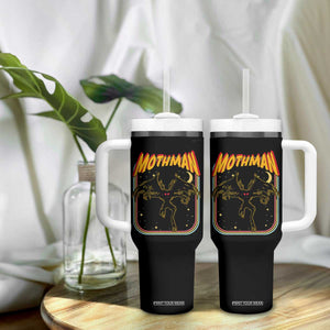 Retro Mothman Tumbler With Handle Vintage Comicbook Style Cryptid Lore Cryptozoology TS10 Print Your Wear