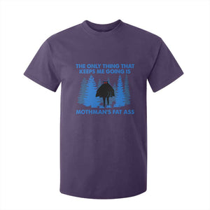 Funny Mothman Fat Ass T Shirt For Kid Vintage Cryptid Funny Moth Man Meme TS10 Purple Print Your Wear