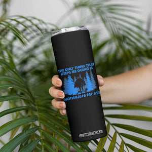 Funny Mothman Fat Ass Skinny Tumbler Vintage Cryptid Funny Moth Man Meme TS10 Print Your Wear