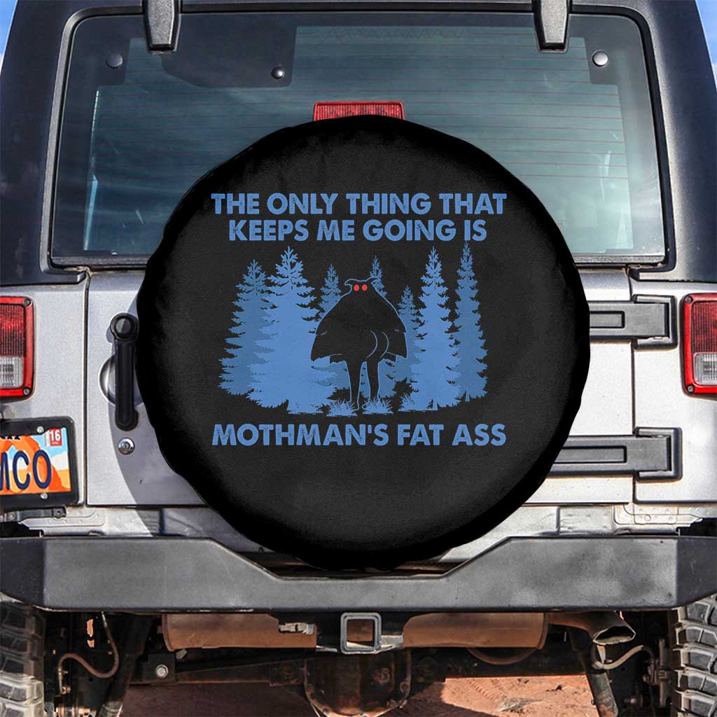 Funny Mothman Fat Ass Spare Tire Cover Vintage Cryptid Funny Moth Man Meme TS10 No hole Black Print Your Wear