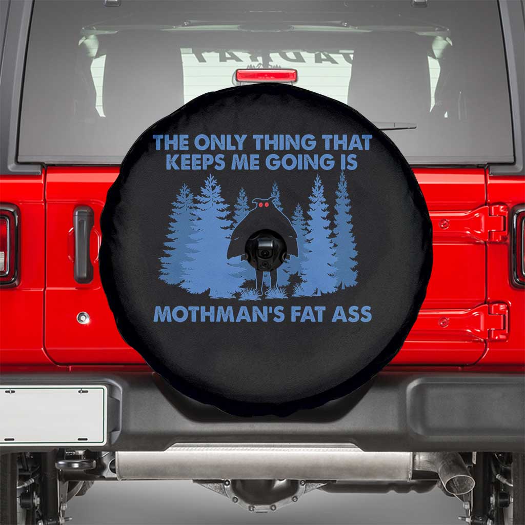 Funny Mothman Fat Ass Spare Tire Cover Vintage Cryptid Funny Moth Man Meme TS10 Black Print Your Wear
