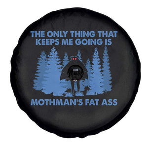 Funny Mothman Fat Ass Spare Tire Cover Vintage Cryptid Funny Moth Man Meme TS10 Print Your Wear