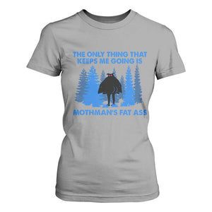 Funny Mothman Fat Ass T Shirt For Women Vintage Cryptid Funny Moth Man Meme TS10 Sport Gray Print Your Wear