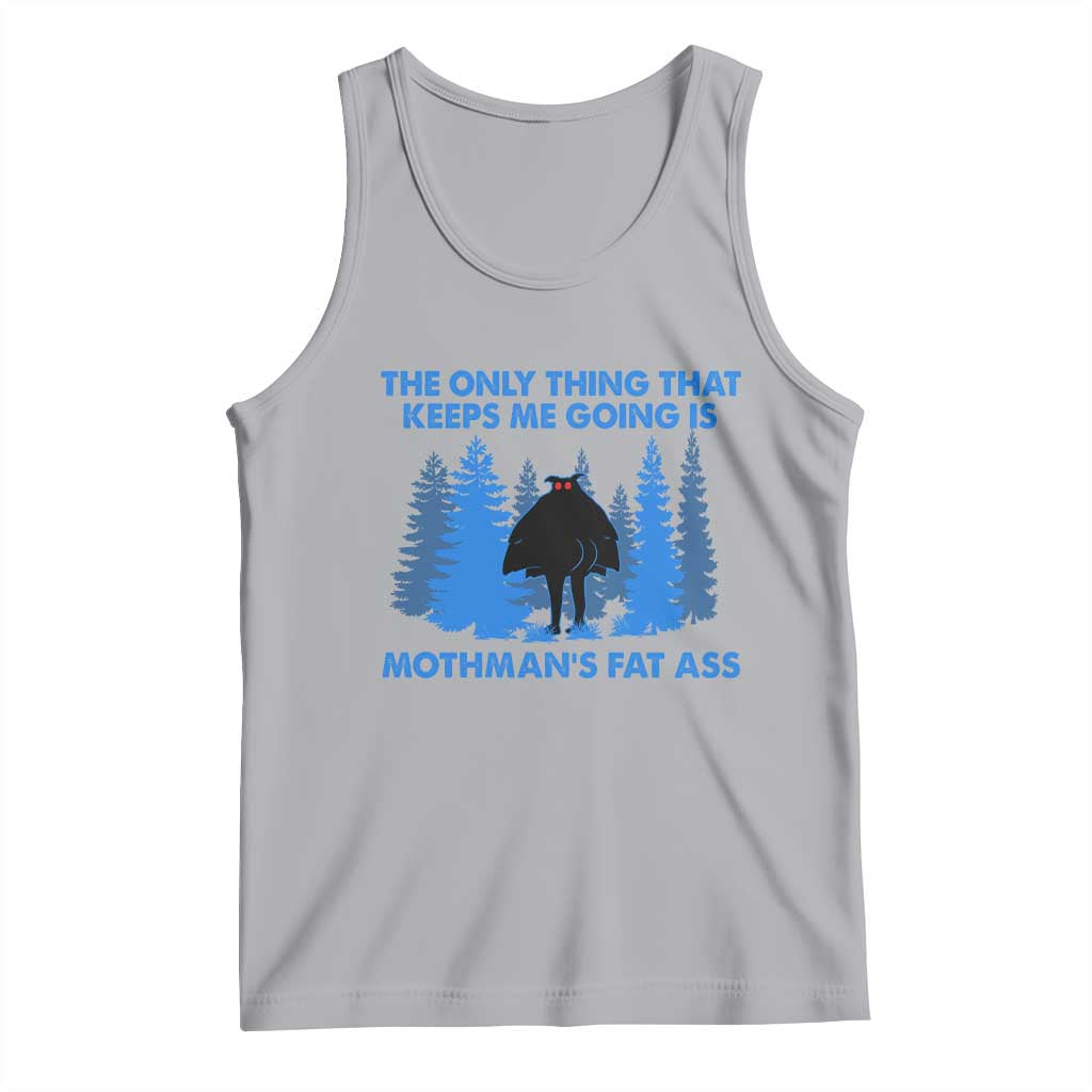 Funny Mothman Fat Ass Tank Top Vintage Cryptid Funny Moth Man Meme TS10 Athletic Heather Print Your Wear