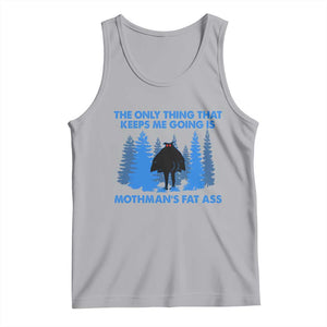 Funny Mothman Fat Ass Tank Top Vintage Cryptid Funny Moth Man Meme TS10 Athletic Heather Print Your Wear