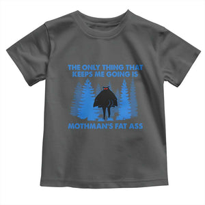 Funny Mothman Fat Ass Toddler T Shirt Vintage Cryptid Funny Moth Man Meme TS10 Dark Heather Print Your Wear