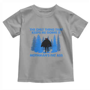 Funny Mothman Fat Ass Toddler T Shirt Vintage Cryptid Funny Moth Man Meme TS10 Sport Gray Print Your Wear