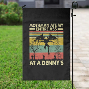 Funny Mothman Eat My Entire Ass Garden Flag Vintage Cryptid Funny Mothman Meme - Print Your Wear