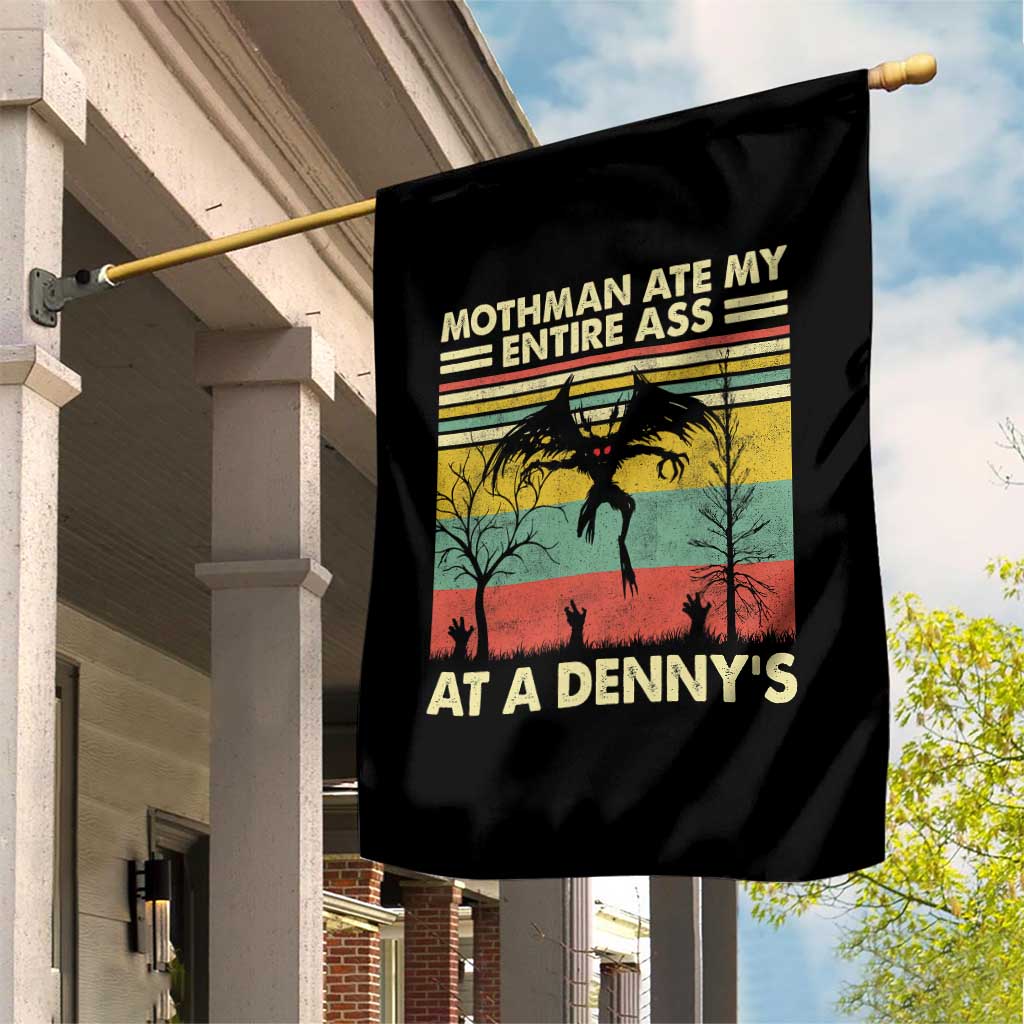 Funny Mothman Eat My Entire Ass Garden Flag Vintage Cryptid Funny Mothman Meme TS10 Print Your Wear