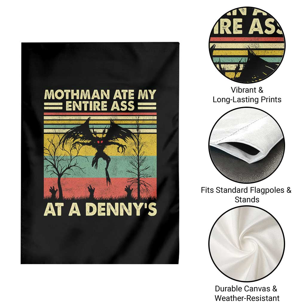 Funny Mothman Eat My Entire Ass Garden Flag Vintage Cryptid Funny Mothman Meme TS10 Print Your Wear