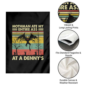 Funny Mothman Eat My Entire Ass Garden Flag Vintage Cryptid Funny Mothman Meme - Print Your Wear