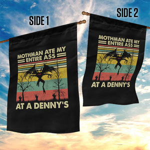 Funny Mothman Eat My Entire Ass Garden Flag Vintage Cryptid Funny Mothman Meme - Print Your Wear