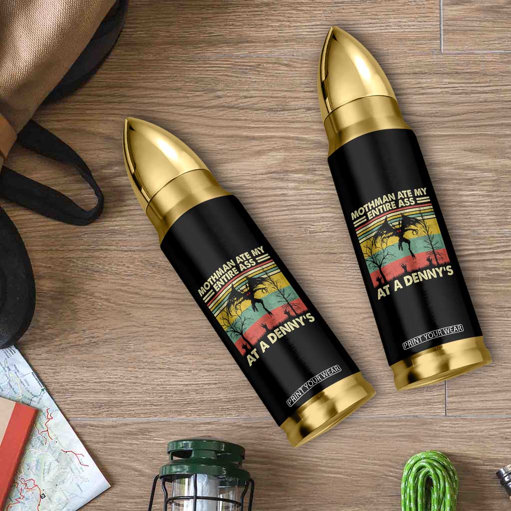 Funny Mothman Eat My Entire Ass Bullet Tumbler Vintage Cryptid Funny Mothman Meme - Print Your Wear