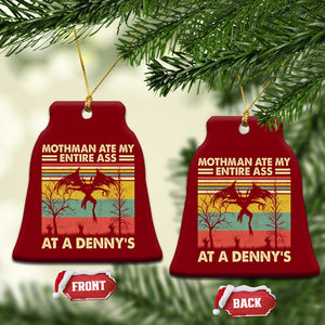 Funny Mothman Eat My Entire Ass Ceramic Ornament Vintage Cryptid Funny Mothman Meme - Print Your Wear