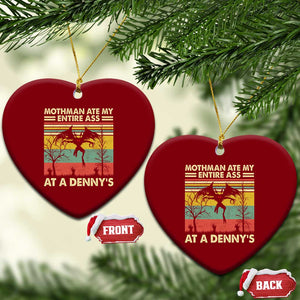 Funny Mothman Eat My Entire Ass Ceramic Ornament Vintage Cryptid Funny Mothman Meme - Print Your Wear