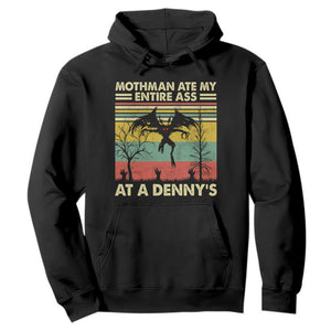 Funny Mothman Eat My Entire Ass Hoodie Vintage Cryptid Funny Mothman Meme - Print Your Wear