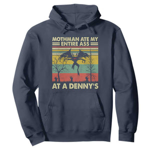 Funny Mothman Eat My Entire Ass Hoodie Vintage Cryptid Funny Mothman Meme - Print Your Wear