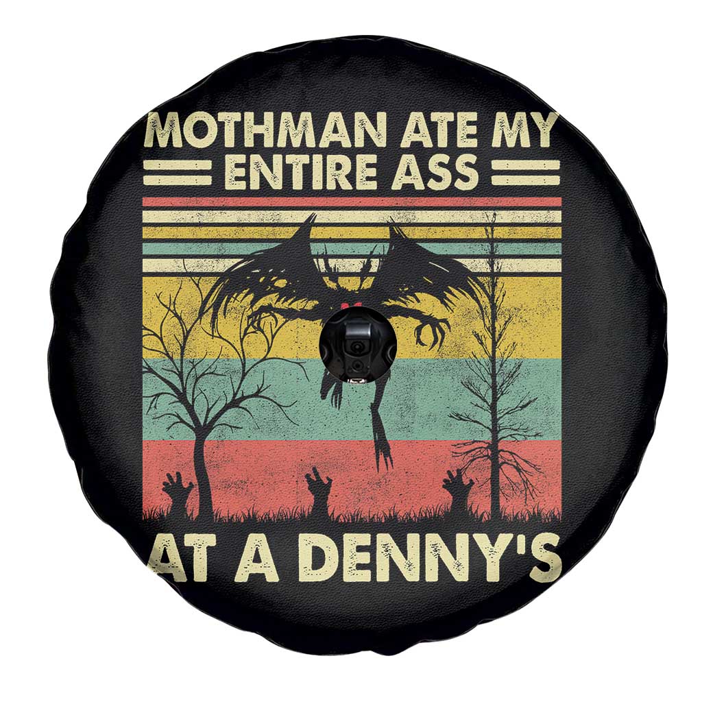 Funny Mothman Eat My Entire Ass Spare Tire Cover Vintage Cryptid Funny Mothman Meme TS10 Print Your Wear