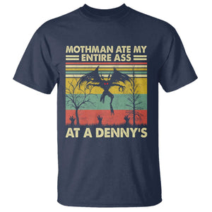 Funny Mothman Eat My Entire Ass T Shirt Vintage Cryptid Funny Mothman Meme TS10 Navy Print Your Wear