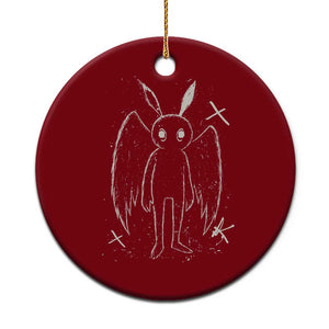 Creepy Cute Mothman Ceramic Ornament Alt Goth Grunge Horror Aesthetic Cryptid TS10 1pc Red Print Your Wear