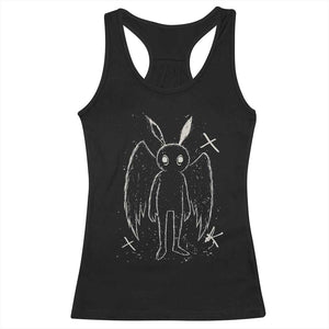 Creepy Cute Mothman Racerback Tank Top Alt Goth Grunge Horror Aesthetic Cryptid TS10 Black Print Your Wear