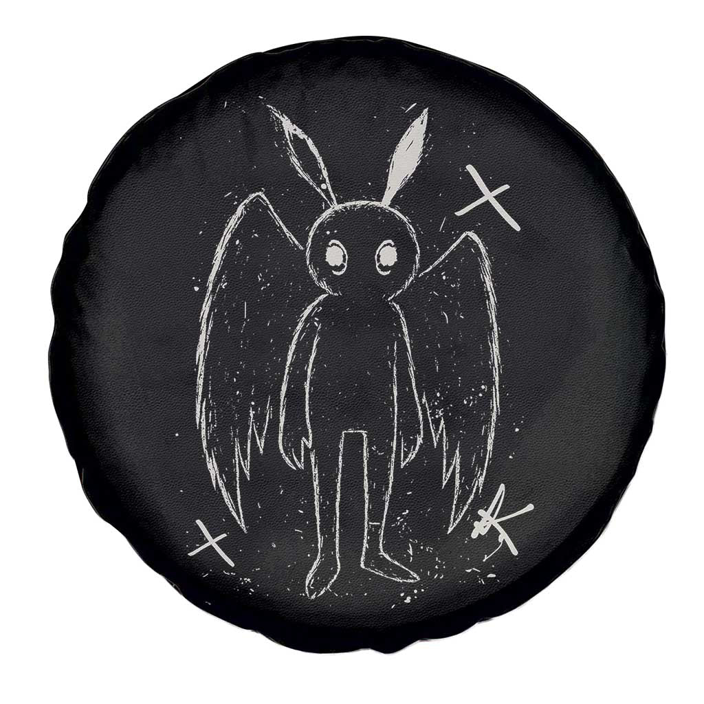 Creepy Cute Mothman Spare Tire Cover Alt Goth Grunge Horror Aesthetic Cryptid TS10 Print Your Wear