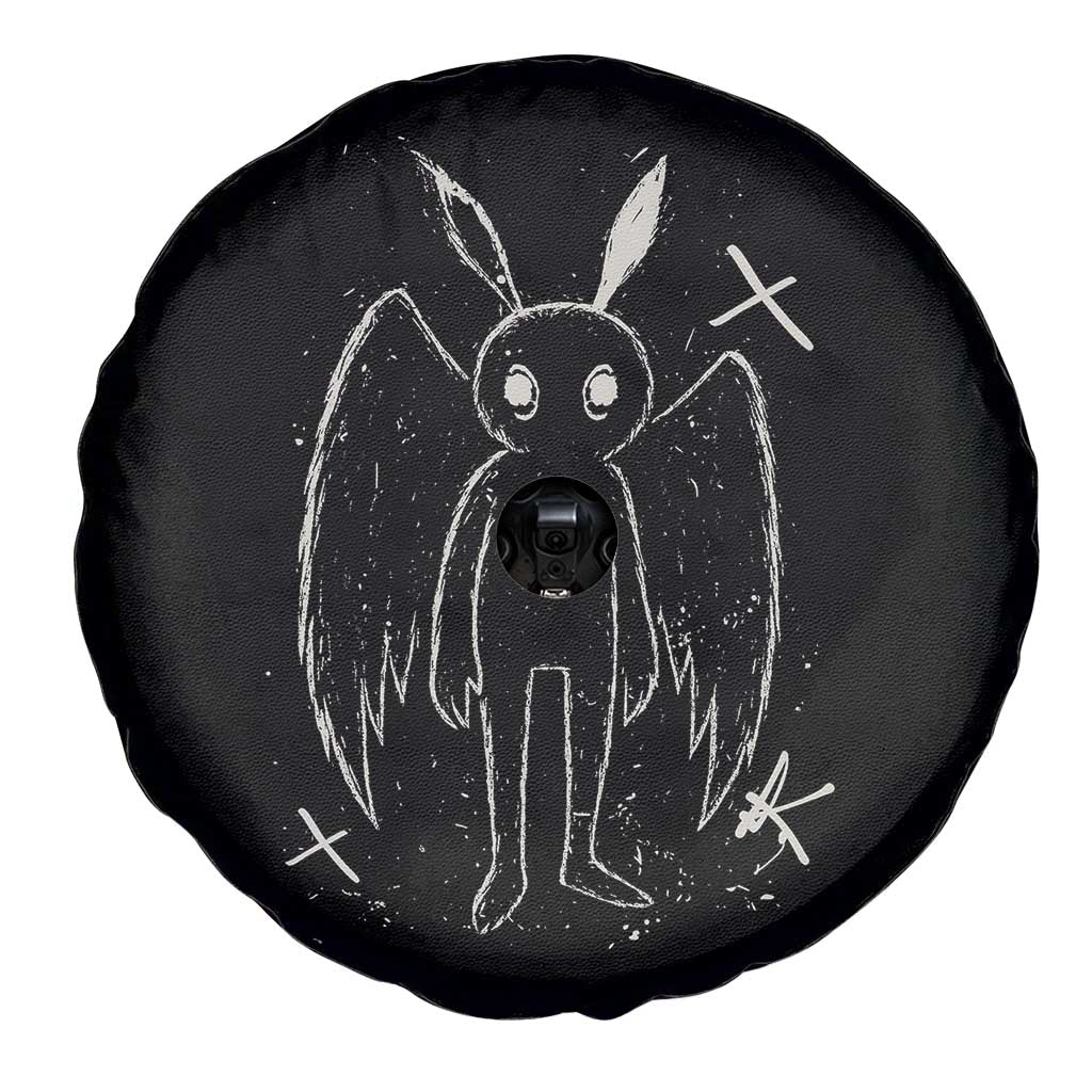 Creepy Cute Mothman Spare Tire Cover Alt Goth Grunge Horror Aesthetic Cryptid TS10 Print Your Wear