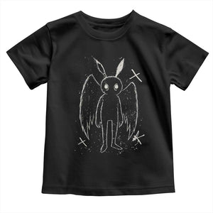 Creepy Cute Mothman Toddler T Shirt Alt Goth Grunge Horror Aesthetic Cryptid TS10 Black Print Your Wear