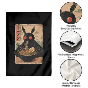 Funny Mothman Ramen Garden Flag Japanese Kawaii Noodles Cryptid Retro Manga Anime TS10 Print Your Wear
