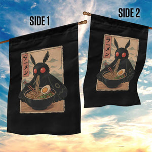 Funny Mothman Ramen Garden Flag Japanese Kawaii Noodles Cryptid Retro Manga Anime TS10 Print Your Wear