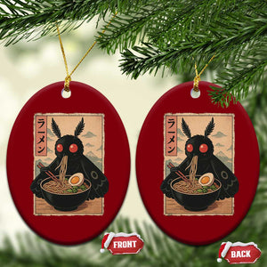 Funny Mothman Ramen Ceramic Ornament Japanese Kawaii Noodles Cryptid Retro Manga Anime TS10 Print Your Wear