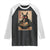 Funny Mothman Ramen Raglan Shirt Japanese Kawaii Noodles Cryptid Retro Manga Anime TS10 Black White Print Your Wear