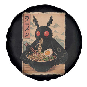 Funny Mothman Ramen Spare Tire Cover Japanese Kawaii Noodles Cryptid Retro Manga Anime TS10 Print Your Wear