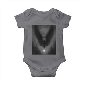 Mothman Baby Onesie Horror Poster Halloween Cryptid Lover TS10 Charcoal Print Your Wear