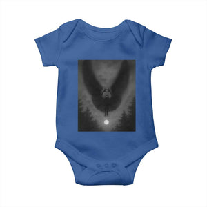 Mothman Baby Onesie Horror Poster Halloween Cryptid Lover TS10 Royal Blue Print Your Wear