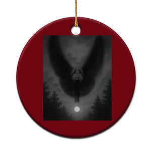 Mothman Ceramic Ornament Horror Poster Halloween Cryptid Lover TS10 1pc Red Print Your Wear