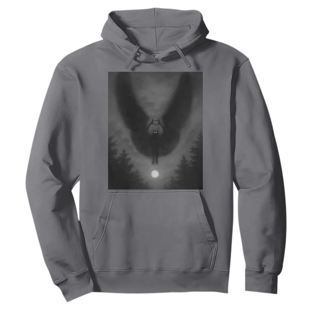 Mothman Hoodie Horror Poster Halloween Cryptid Lover TS10 Charcoal Print Your Wear